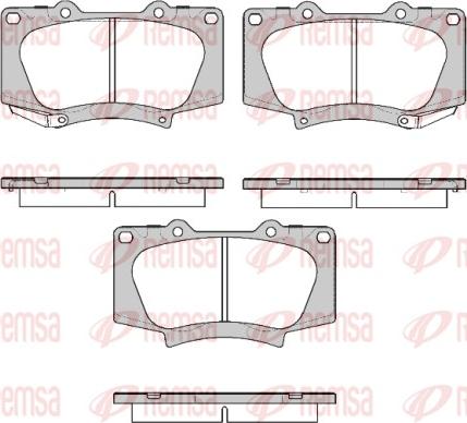 Remsa 0988.22 - Bremžu uzliku kompl., Disku bremzes www.autospares.lv