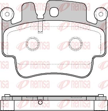 Remsa 0982.00 - Bremžu uzliku kompl., Disku bremzes www.autospares.lv