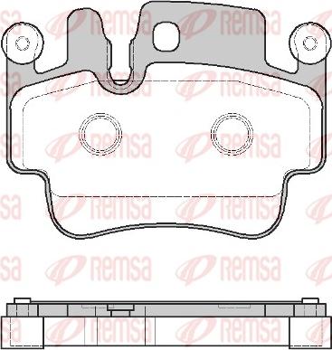 Remsa 0982.10 - Bremžu uzliku kompl., Disku bremzes www.autospares.lv