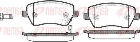 Remsa 0987.11 - Brake Pad Set, disc brake www.autospares.lv