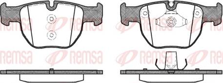 Remsa 0979.00 - Brake Pad Set, disc brake www.autospares.lv