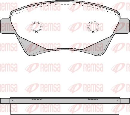 Remsa 0976.20 - Тормозные колодки, дисковые, комплект www.autospares.lv