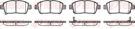 Remsa 0971.02 - Brake Pad Set, disc brake www.autospares.lv