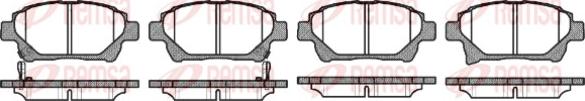 Remsa 0971.12 - Brake Pad Set, disc brake www.autospares.lv