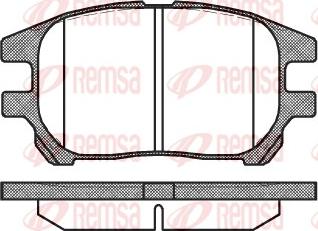 Remsa 0972.00 - Bremžu uzliku kompl., Disku bremzes www.autospares.lv