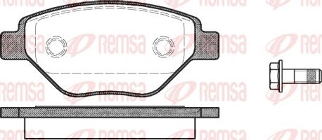 Remsa 0977.00 - Bremžu uzliku kompl., Disku bremzes www.autospares.lv