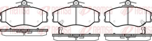 Remsa 0494.02 - Тормозные колодки, дисковые, комплект www.autospares.lv