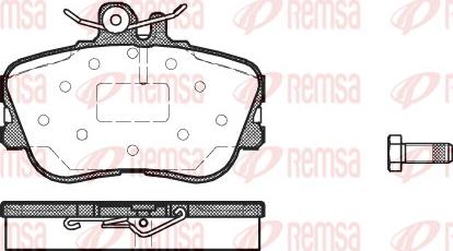 Remsa 0445.00 - Bremžu uzliku kompl., Disku bremzes www.autospares.lv