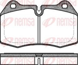 Remsa 0441.00 - Bremžu uzliku kompl., Disku bremzes www.autospares.lv