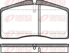 Remsa 0448.00 - Bremžu uzliku kompl., Disku bremzes www.autospares.lv