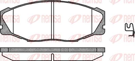 Remsa 0443.04 - Bremžu uzliku kompl., Disku bremzes www.autospares.lv