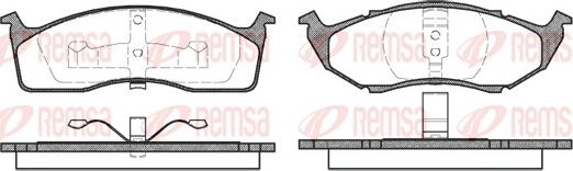 Remsa 0447.00 - Bremžu uzliku kompl., Disku bremzes autospares.lv