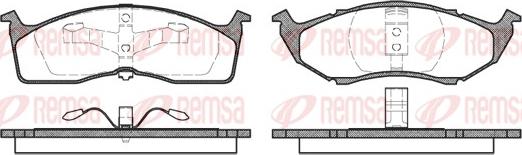 Remsa 0447.20 - Bremžu uzliku kompl., Disku bremzes autospares.lv