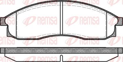 Remsa 0469.00 - Brake Pad Set, disc brake www.autospares.lv