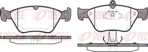 Remsa 0468.00 - Brake Pad Set, disc brake www.autospares.lv