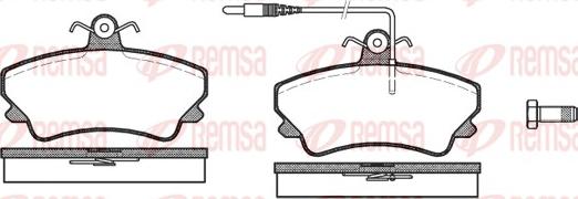 Remsa 0409.12 - Bremžu uzliku kompl., Disku bremzes www.autospares.lv