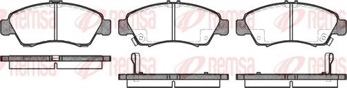 Remsa 0419.02 - Brake Pad Set, disc brake www.autospares.lv