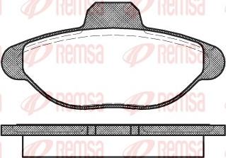 Remsa 0414.00 - Brake Pad Set, disc brake www.autospares.lv