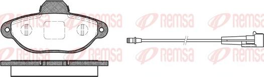 Remsa 0414.01 - Тормозные колодки, дисковые, комплект www.autospares.lv