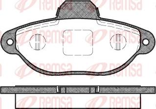 Remsa 0414.20 - Brake Pad Set, disc brake www.autospares.lv