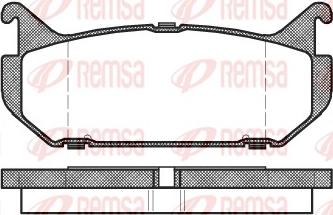 Remsa 0416.00 - Bremžu uzliku kompl., Disku bremzes autospares.lv