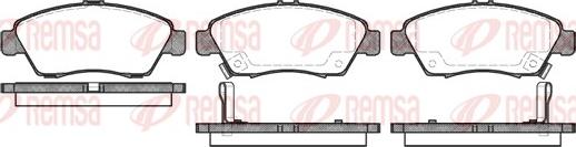 Remsa 0418.02 - Brake Pad Set, disc brake www.autospares.lv