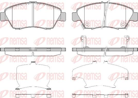 Remsa 0418.32 - Brake Pad Set, disc brake www.autospares.lv