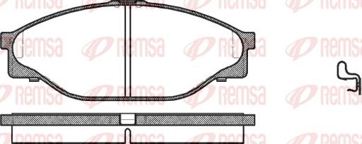 Remsa 0412.20 - Brake Pad Set, disc brake www.autospares.lv