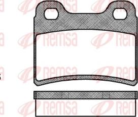 Remsa 0417.00 - Тормозные колодки, дисковые, комплект www.autospares.lv