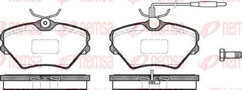 Remsa 0485.02 - Bremžu uzliku kompl., Disku bremzes www.autospares.lv