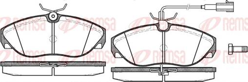 Remsa 0486.11 - Brake Pad Set, disc brake www.autospares.lv