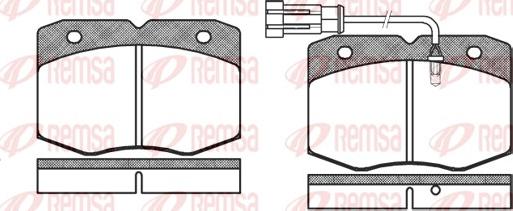 Remsa 0435.12 - Bremžu uzliku kompl., Disku bremzes autospares.lv