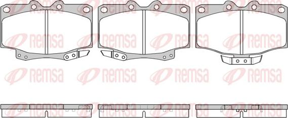 Remsa 0430.04 - Brake Pad Set, disc brake www.autospares.lv