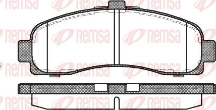 Remsa 0431.10 - Bremžu uzliku kompl., Disku bremzes www.autospares.lv