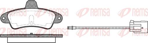 Remsa 0433.02 - Bremžu uzliku kompl., Disku bremzes www.autospares.lv