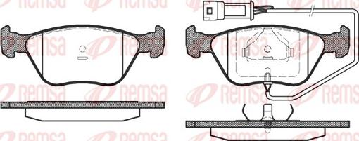 Remsa 0437.02 - Bremžu uzliku kompl., Disku bremzes www.autospares.lv