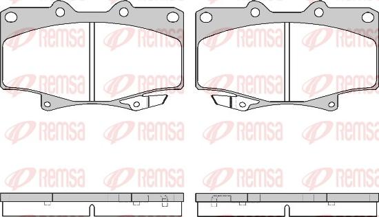 Remsa 0429.04 - Bremžu uzliku kompl., Disku bremzes www.autospares.lv