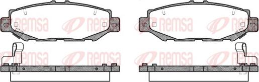 Remsa 0424.04 - Brake Pad Set, disc brake www.autospares.lv