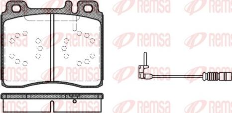 Remsa 0420.02 - Bremžu uzliku kompl., Disku bremzes autospares.lv