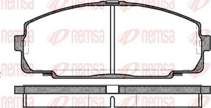 Remsa 0421.00 - Brake Pad Set, disc brake www.autospares.lv