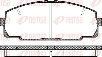 Remsa 0421.20 - Brake Pad Set, disc brake www.autospares.lv