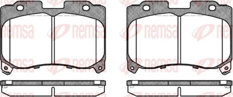 Remsa 0474.04 - Brake Pad Set, disc brake www.autospares.lv