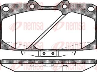 Remsa 0599.04 - Brake Pad Set, disc brake www.autospares.lv