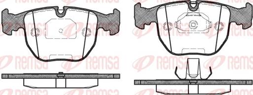 Remsa 0596.00 - Bremžu uzliku kompl., Disku bremzes www.autospares.lv