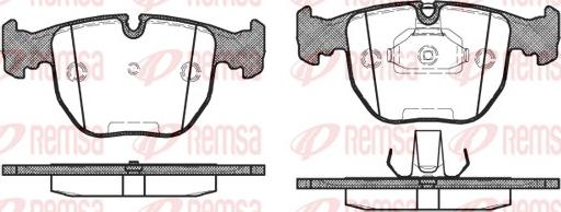 Remsa 0596.10 - Bremžu uzliku kompl., Disku bremzes www.autospares.lv