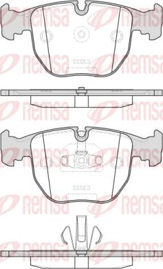 Remsa 0596.20 - Bremžu uzliku kompl., Disku bremzes www.autospares.lv