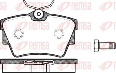 Remsa 0591.10 - Bremžu uzliku kompl., Disku bremzes www.autospares.lv