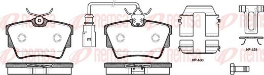 Remsa 0591.12 - Bremžu uzliku kompl., Disku bremzes autospares.lv