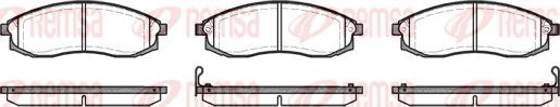 Remsa 0598.02 - Brake Pad Set, disc brake www.autospares.lv