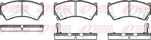 Remsa 0592.52 - Brake Pad Set, disc brake www.autospares.lv